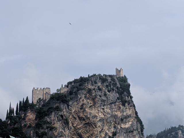 Ruins on top of a limestone pillar
