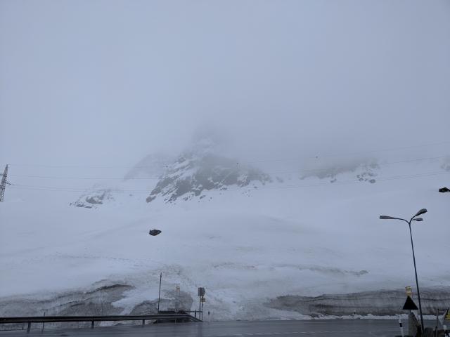 The view from the top of the Julierpass