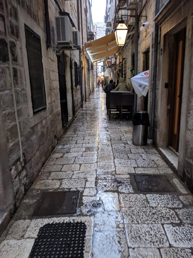 Dubrovnik in rain