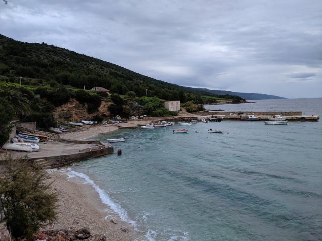 The beach about 50m from the guest house I'm staying