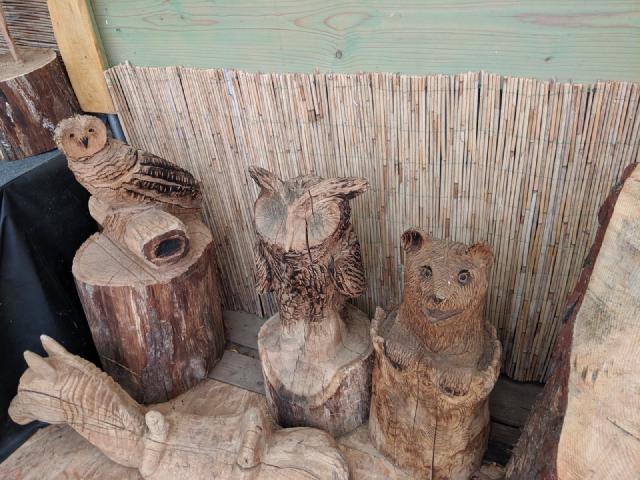 Just a tiny selection of animals made with just a chainsaw and a lot of skill