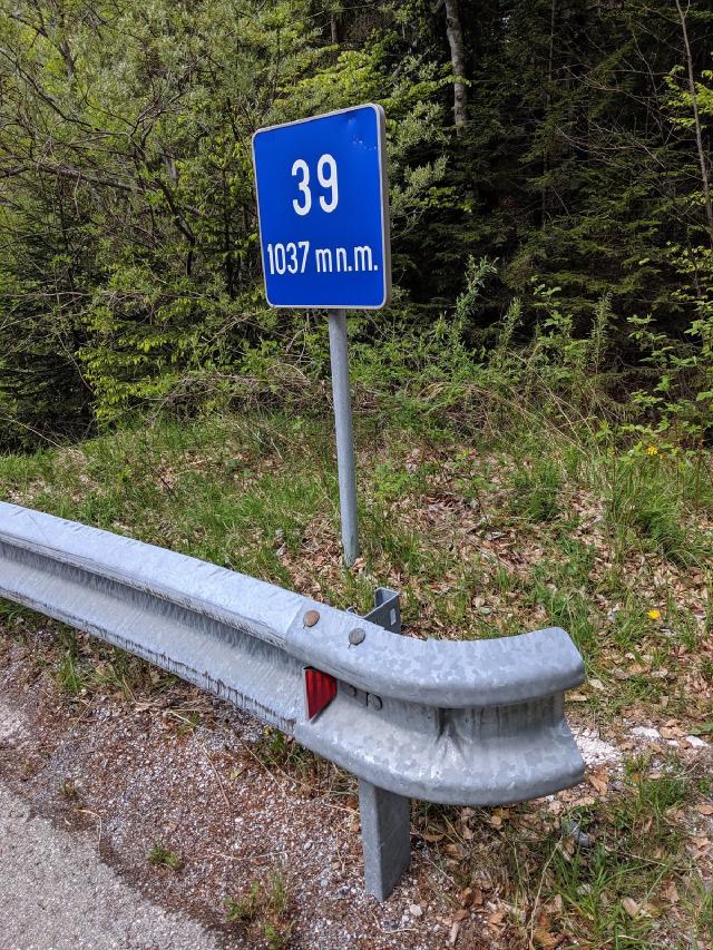 Bend number 39 of 50, south side of the pass