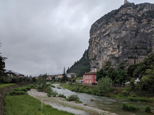 Small village along the road SS45bis from Trento to Riva del Garda