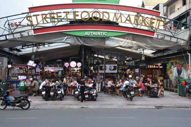Street food market in Ho Chi Minh