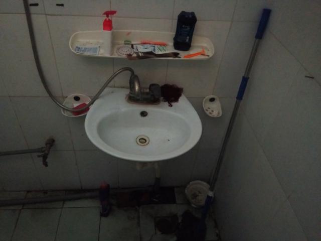 Slightly below average restroom in Vietnamese restaurants (not the worst offender by far)
