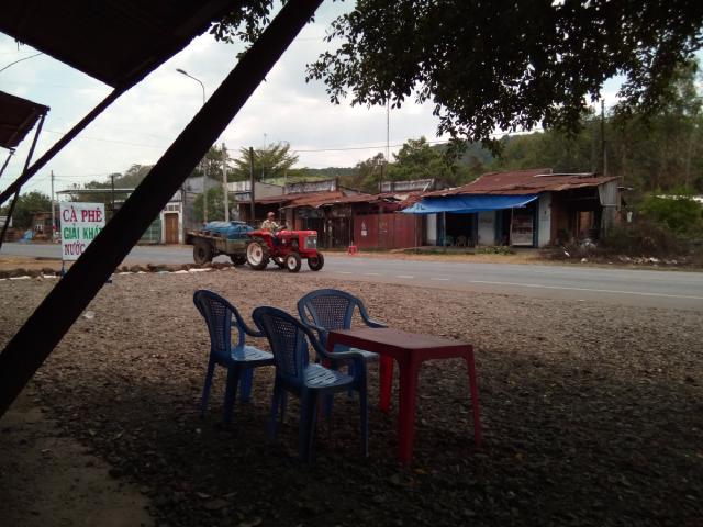 A table. And a tractor.