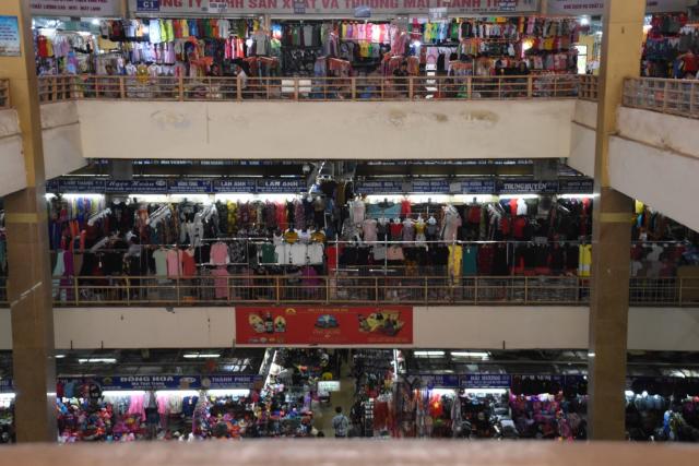 Dong Xuan market featuring cloths and children clothes