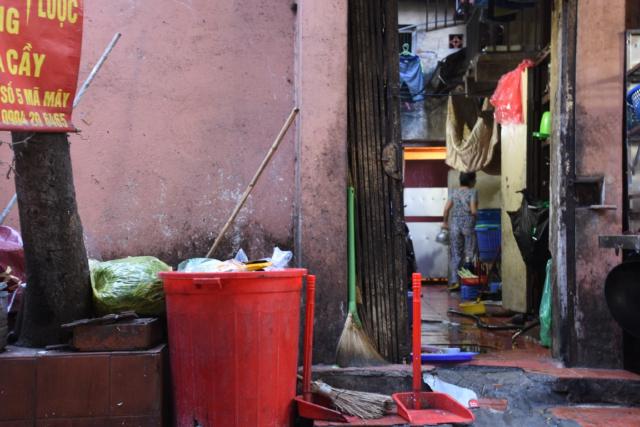 Typical street food location in Hanoi