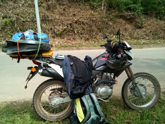 Flo's bike after fender removal operation